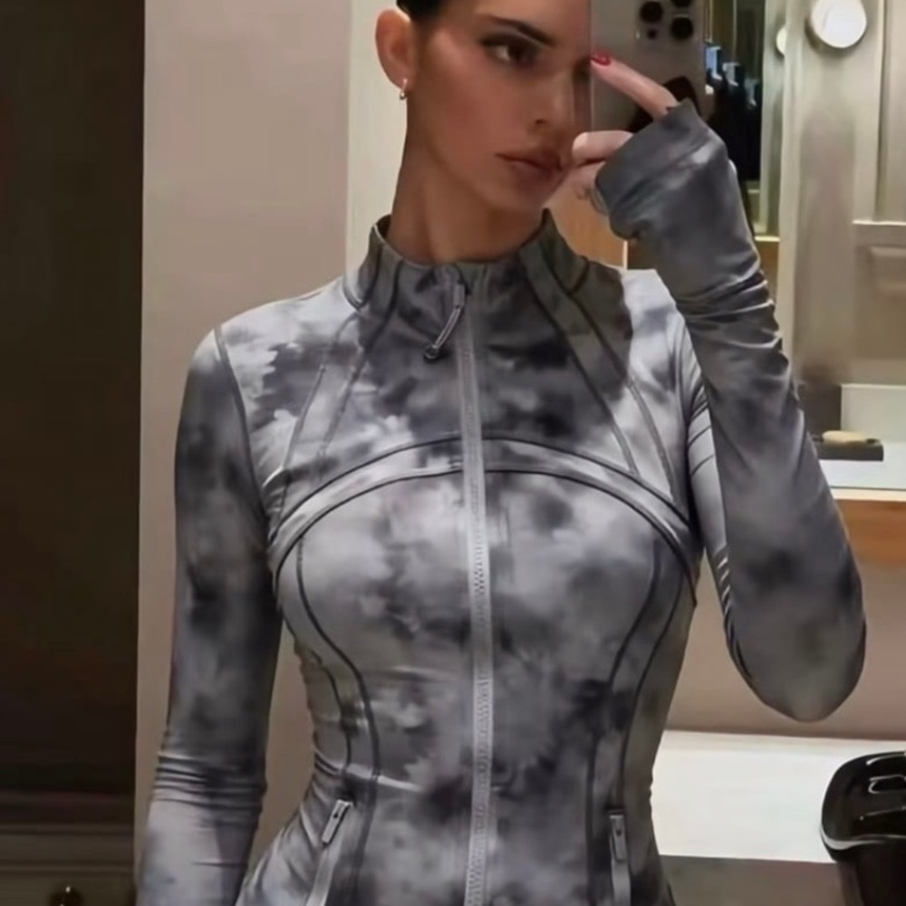 Lululemon Define Jacket Nulu Meadow Haze Grey Multi Kendal Jenner